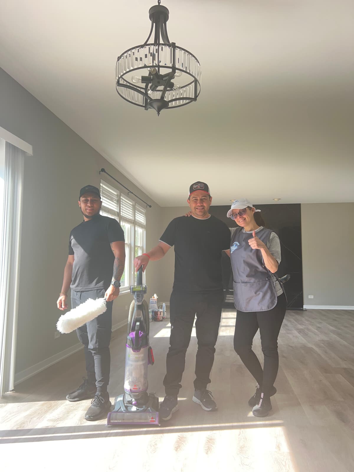 Diamond Home Chicago team after a whole-home cleaning