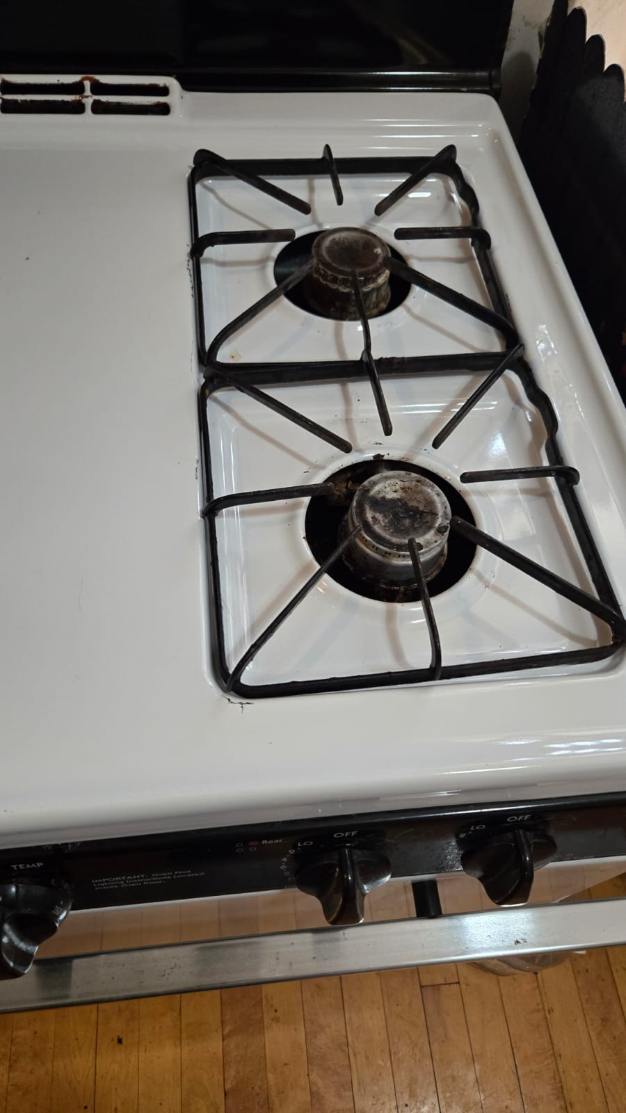 Stove after cleaning